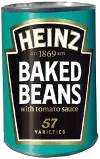 A food can printed over a white base coat